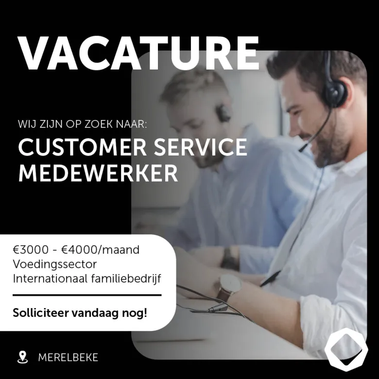 Customer service medewerker Merelbeke